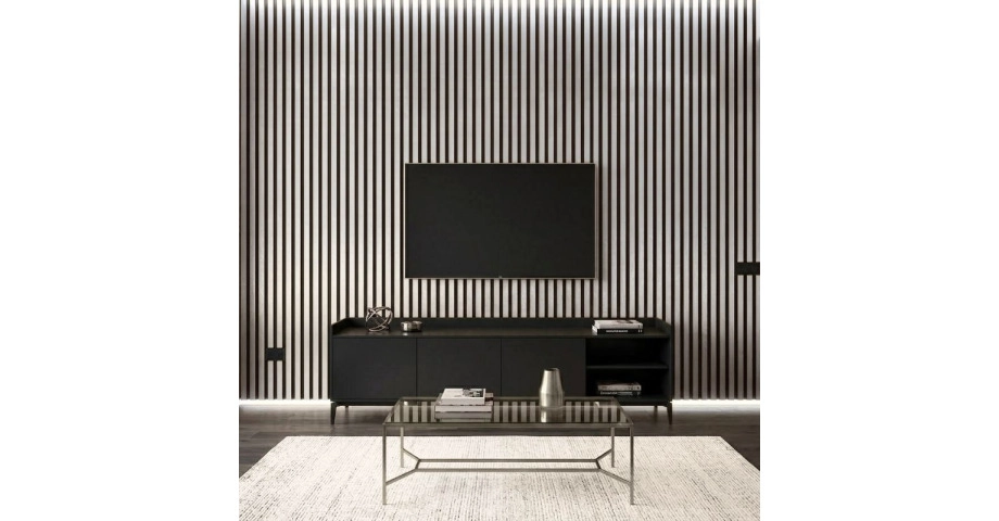 Акустичен панел от MDF 60x275см Силвър + ПОДАРЪК: Лепило