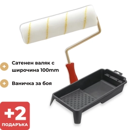 Интериорна боя X1 All Сладко бежово 0.75Л + ПОДАРЪК: Валяк и ваничка за боя