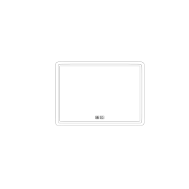 Огледало за баня с вградено предно LED осветление 50x70cm