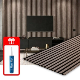 Акустичен панел от MDF 60x275см Винтидж + ПОДАРЪК: Лепило