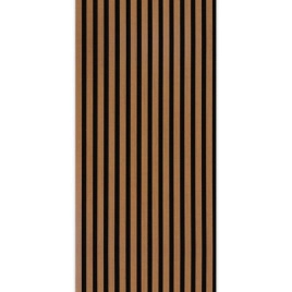 Акустичен панел от MDF 60x275см Тийк + ПОДАРЪК: Лепило